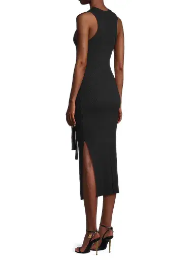 Toccin Women's Piper Turtleneck Rib-Knit Midi-Dress - Jet | Thumbnail 6