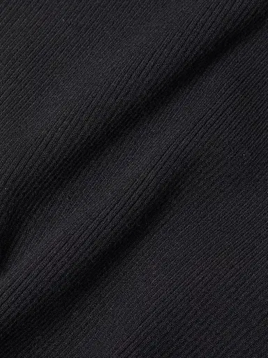 Toccin Women's Piper Turtleneck Rib-Knit Midi-Dress - Jet | Thumbnail 7