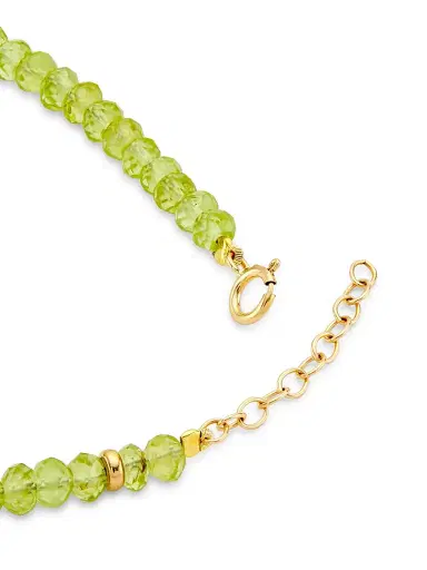 Jia Jia Women's Birthstone 14K Yellow Gold & Gemstone Beaded Bracelet - August | Thumbnail 3