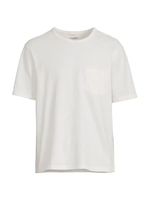 Men's Cotton Pocket T-Shirt - White
