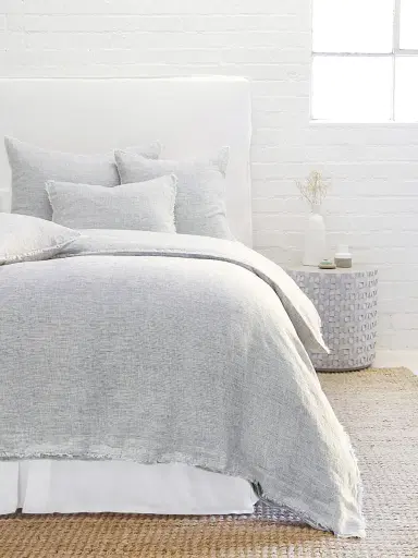 Pom Pom at Home Logan Linen Duvet Cover & Sham Collection | Thumbnail 4 Pom Pom at Home Logan Linen Duvet Cover & Sham Collection | Thumbnail 4