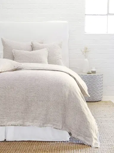 Pom Pom at Home Logan Linen Duvet Cover & Sham Collection | Thumbnail 1 Pom Pom at Home Logan Linen Duvet Cover & Sham Collection | Thumbnail 1