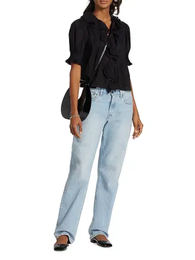 DÔEN Women's Henri Ruffled Top | Thumbnail 2 DÔEN Women's Henri Ruffled Top | Thumbnail 2