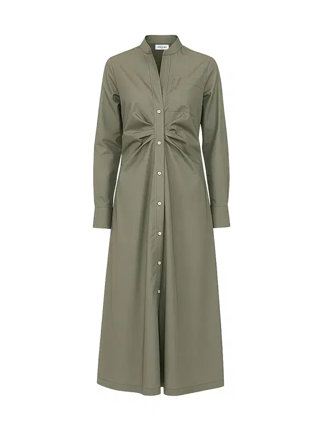 Callas Milano Women's Genny Longsleeve Shirt Dress - Olive