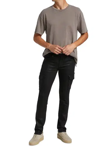 MONFRÈRE Men's Preston Coated Jeans - Coated Noir | Thumbnail 2 MONFRÈRE Men's Preston Coated Jeans - Coated Noir | Thumbnail 2