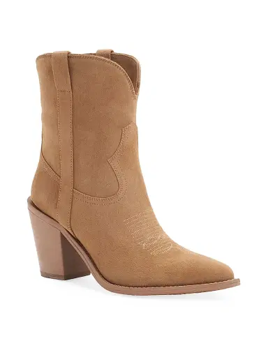 Partlow Women's Leigh Anne 90MM Suede Ankle Booties - Cest | Thumbnail 2