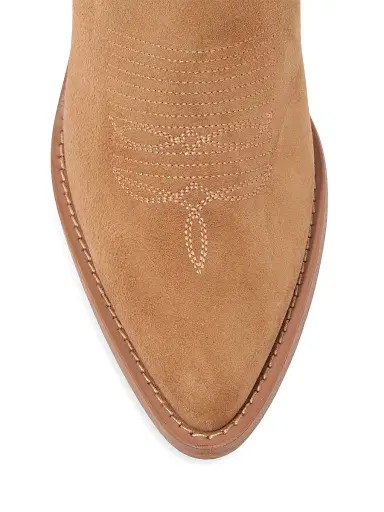 Partlow Women's Leigh Anne 90MM Suede Ankle Booties - Cest | Thumbnail 5