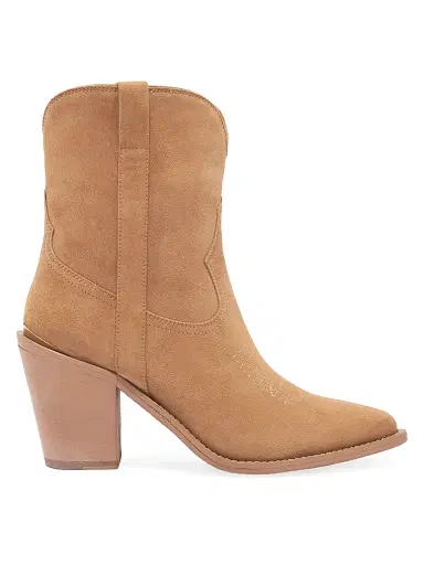 Partlow Women's Leigh Anne 90MM Suede Ankle Booties - Cest | Thumbnail 1