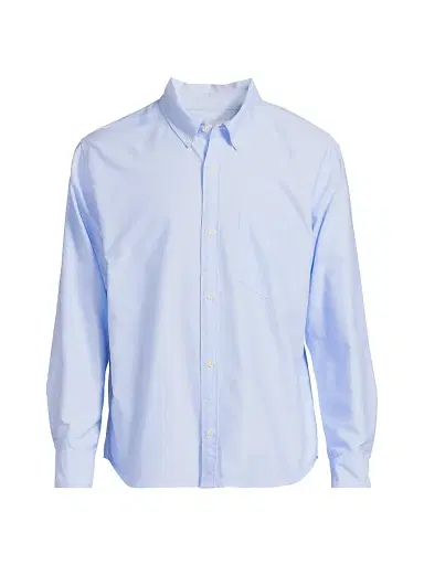 Corridor Men's Resonance Oxford Cotton Button-Front Shirt - Chambray | Thumbnail 1