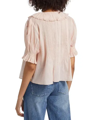 DÔEN Women's Henri Ruffled Top | Thumbnail 5 DÔEN Women's Henri Ruffled Top | Thumbnail 5