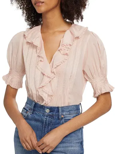 DÔEN Women's Henri Ruffled Top | Thumbnail 6 DÔEN Women's Henri Ruffled Top | Thumbnail 6