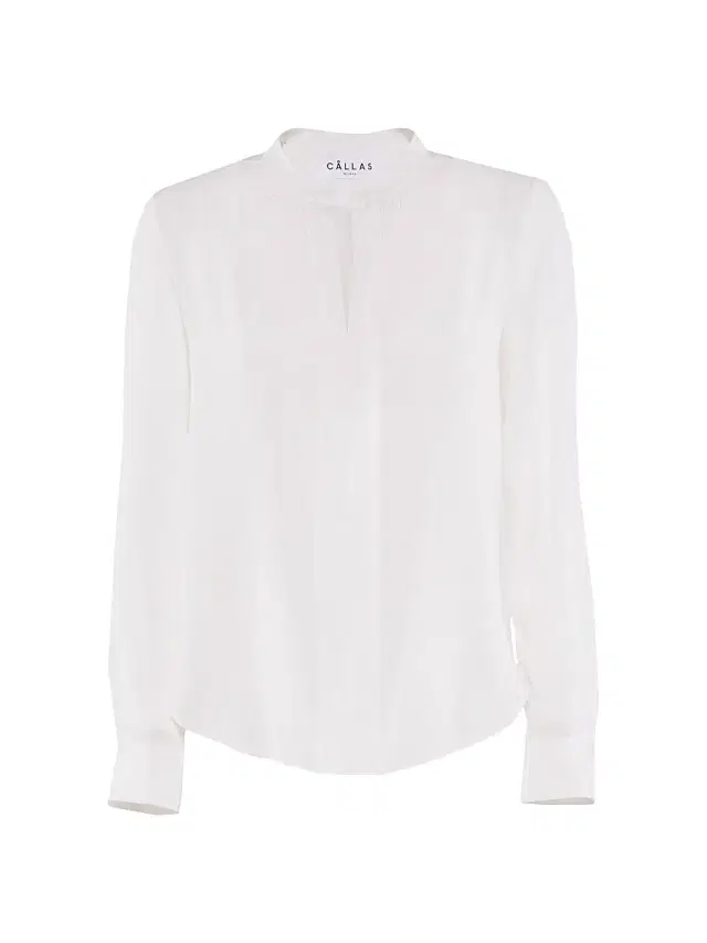 Callas Milano Women's Olympia Long Sleeve Silk Top -