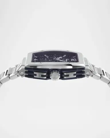Ferragamo F-80 Tonneau Chrono Stainless Steel Bracelet Watch | Thumbnail 3