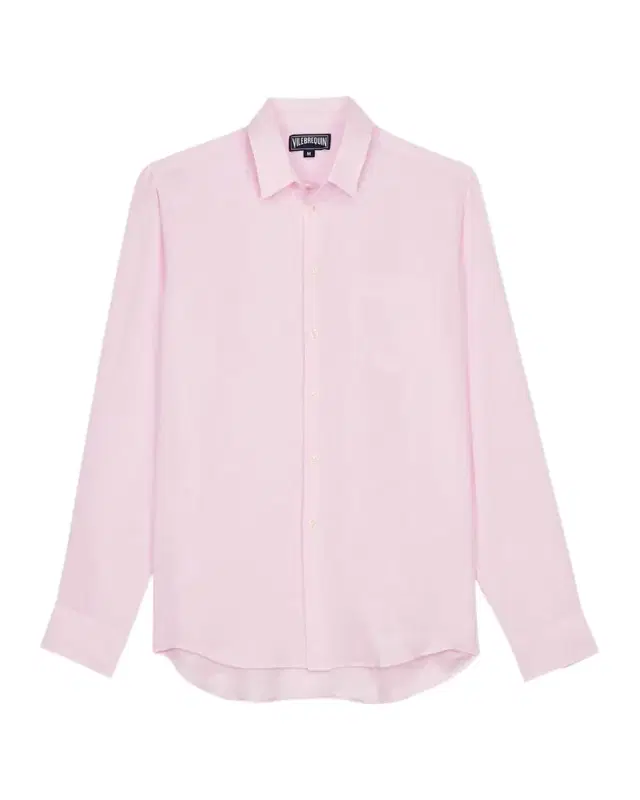 Vilebrequin Men 's Caroubis Solid Linen Sport Shirt