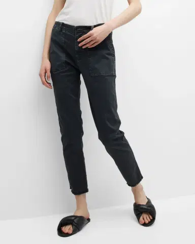 Nili Lotan Jenna Cropped Raw-Edge Pants | Thumbnail 7 Nili Lotan Jenna Cropped Raw-Edge Pants | Thumbnail 7