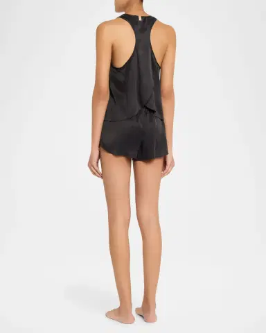 Lunya Tulip-Back Washable Silk Tank & Shorts Set | Thumbnail 3 Lunya Tulip-Back Washable Silk Tank & Shorts Set | Thumbnail 3