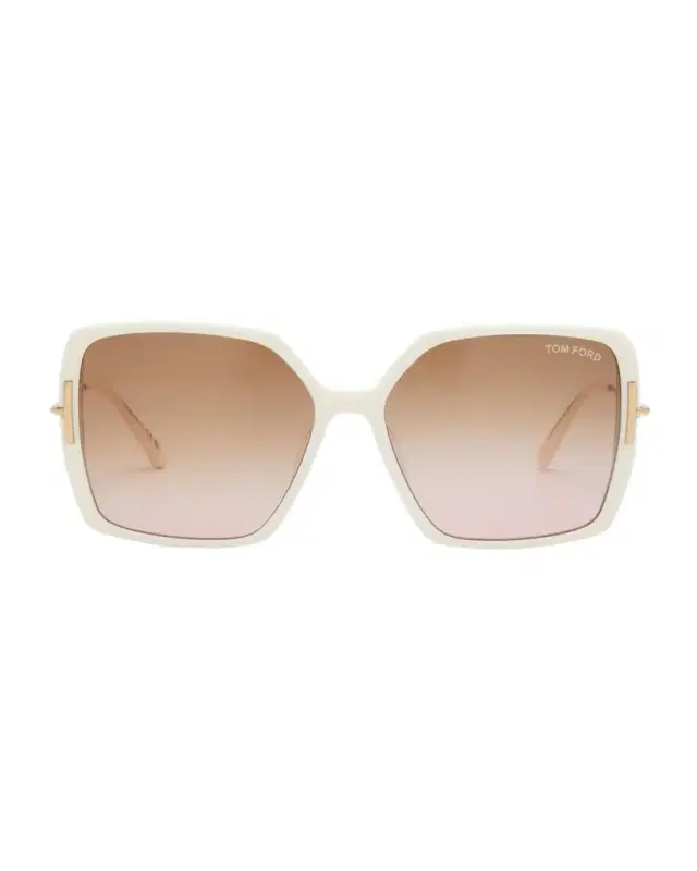 TOM FORD Joanna Amber Acetate Butterfly Sunglasses