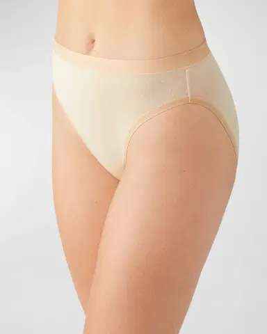 Wacoal Understated High-Cut Stretch Cotton Briefs | Thumbnail 2