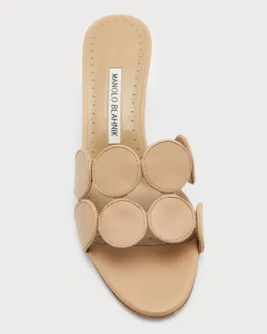 Manolo Blahnik Haribalmu Leather Slide Sandals | Thumbnail 6 Manolo Blahnik Haribalmu Leather Slide Sandals | Thumbnail 6
