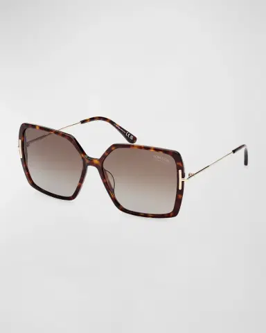 Tom Ford Joanna Mixed-Media Butterfly Sunglasses | Thumbnail 3 Tom Ford Joanna Mixed-Media Butterfly Sunglasses | Thumbnail 3