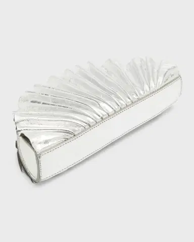Cult Gaia Nala Mini Shell Metallic Clutch Bag | Thumbnail 7