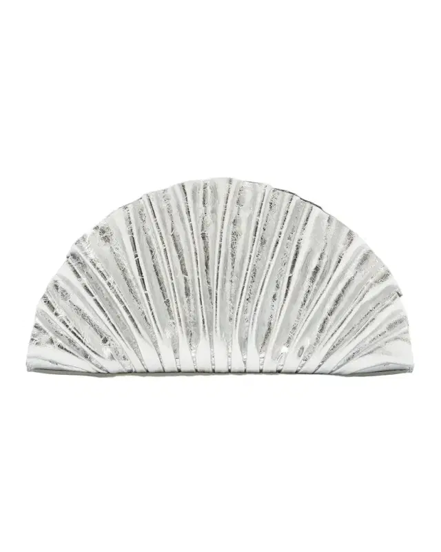 Cult Gaia Nala Mini Shell Metallic Clutch Bag