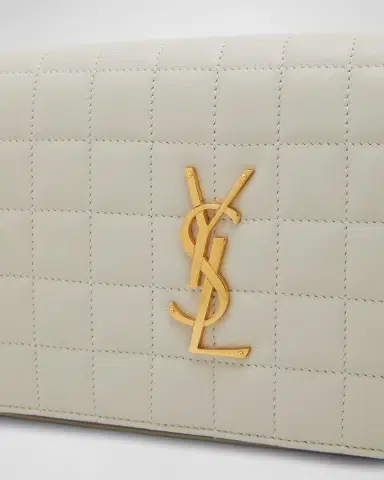 Saint Laurent Cassandre YSL Wallet on Chain in Quilted Smooth Leather | Thumbnail 4