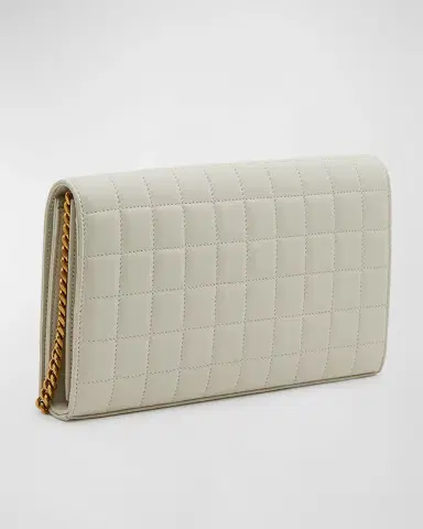 Saint Laurent Cassandre YSL Wallet on Chain in Quilted Smooth Leather | Thumbnail 5