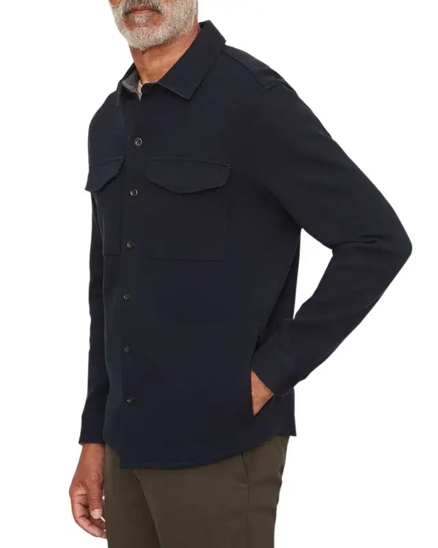 Vince Men 's Solid 4-Pocket Shirt Jacket