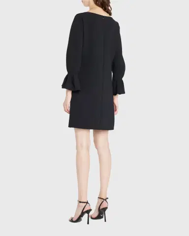 Carolina Herrera Ruffle-Cuff Shift Dress | Thumbnail 3 Carolina Herrera Ruffle-Cuff Shift Dress | Thumbnail 3