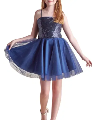 Un Deux Trois Girl's Sequin & Tulle Mini Dress | Thumbnail 1 Un Deux Trois Girl's Sequin & Tulle Mini Dress | Thumbnail 1