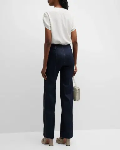 Cinq à Sept Lorainne Short Ruched-Sleeve Silk Top | Thumbnail 2 Cinq à Sept Lorainne Short Ruched-Sleeve Silk Top | Thumbnail 2