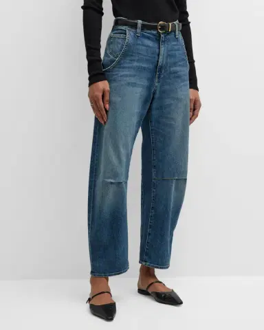 Nili Lotan Emerson Wide-Leg Faded Denim Jeans | Thumbnail 4 Nili Lotan Emerson Wide-Leg Faded Denim Jeans | Thumbnail 4