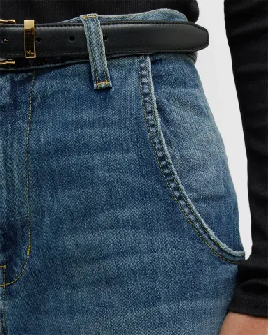 Nili Lotan Emerson Wide-Leg Faded Denim Jeans | Thumbnail 5 Nili Lotan Emerson Wide-Leg Faded Denim Jeans | Thumbnail 5