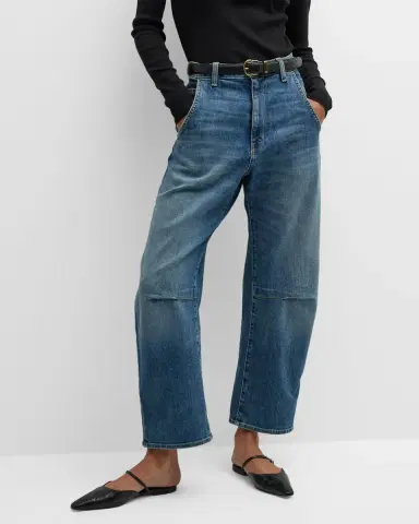 Nili Lotan Emerson Wide-Leg Faded Denim Jeans | Thumbnail 7 Nili Lotan Emerson Wide-Leg Faded Denim Jeans | Thumbnail 7