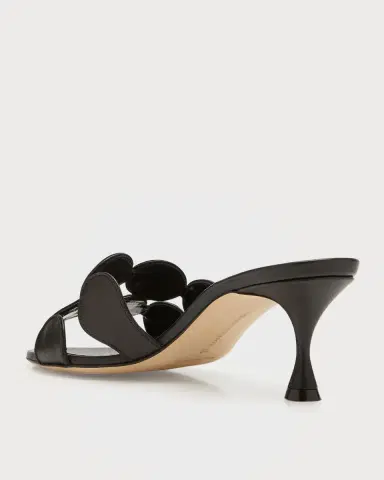 Manolo Blahnik Haribalmu Leather Slide Sandals | Thumbnail 4