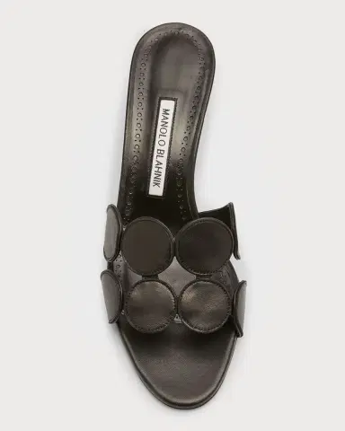Manolo Blahnik Haribalmu Leather Slide Sandals | Thumbnail 6