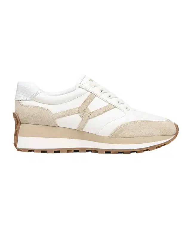 Veronica Beard Valentina Mixed Leather Retro Sneakers