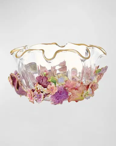 Jay Strongwater Small Bouquet Ruffle Flower Bowl | Thumbnail 3
