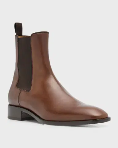 Christian Louboutin Samson Men's Burnished Leather Boot | Thumbnail 3