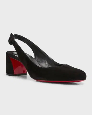 Christian Louboutin 55mm So Jane Suede Slingback Pumps | Thumbnail 3