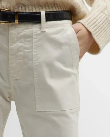 Nili Lotan Jenna Cropped Raw-Edge Pants | Thumbnail 5 Nili Lotan Jenna Cropped Raw-Edge Pants | Thumbnail 5