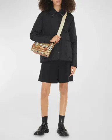 Burberry Note Check Flap Crossbody Bag | Thumbnail 2 Burberry Note Check Flap Crossbody Bag | Thumbnail 2