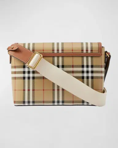 Burberry Note Check Flap Crossbody Bag | Thumbnail 6 Burberry Note Check Flap Crossbody Bag | Thumbnail 6