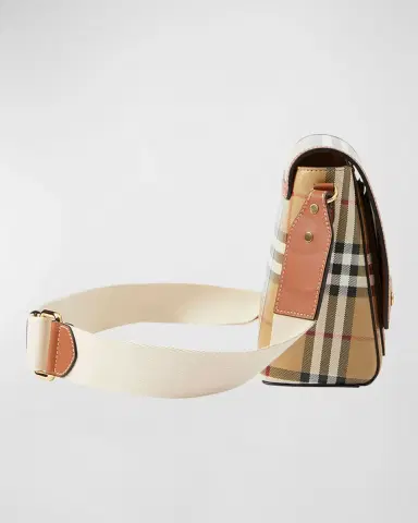 Burberry Note Check Flap Crossbody Bag | Thumbnail 7 Burberry Note Check Flap Crossbody Bag | Thumbnail 7