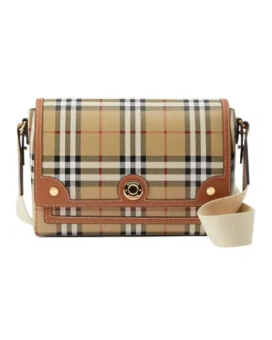 Burberry Note Check Flap Crossbody Bag | Thumbnail 1 Burberry Note Check Flap Crossbody Bag | Thumbnail 1