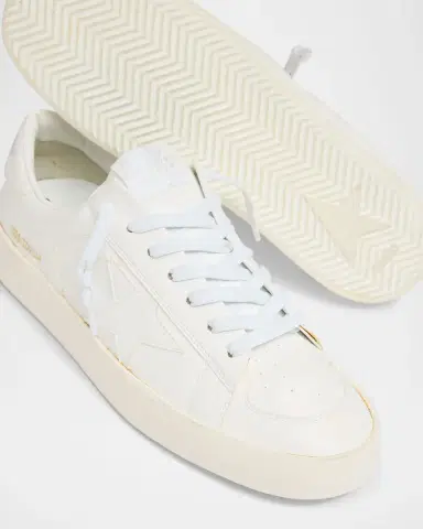 Golden Goose Men's Stardan Leather Low-Top Sneakers | Thumbnail 5 Golden Goose Men's Stardan Leather Low-Top Sneakers | Thumbnail 5