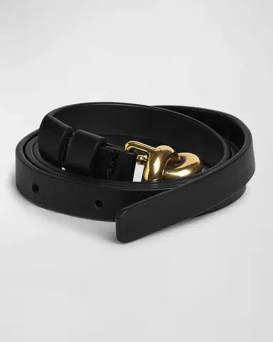Bottega Veneta Knot Buckle Leather Belt | Thumbnail 3