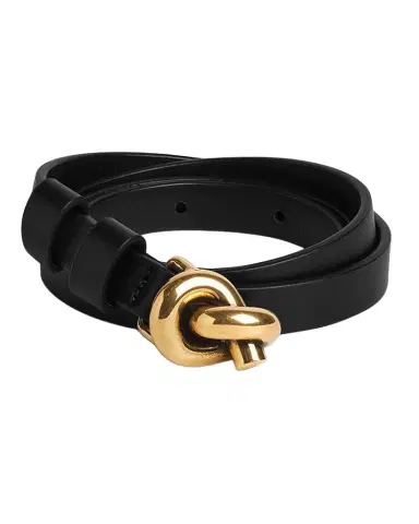 Bottega Veneta Knot Buckle Leather Belt | Thumbnail 1