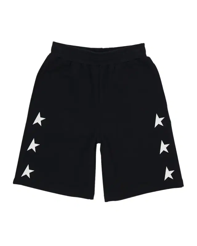Golden Goose Boy 's Star-Printed Wide Leg Shorts, Size
